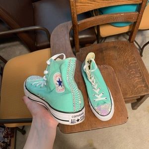 blinged chuck taylors